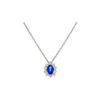 Necklace Damiani Woman Gemme D in White Gold Zaffiro 0.85 Ct 20097358 - 20097358